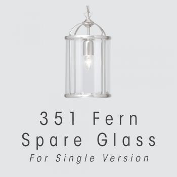 Fern Single Lantern Glass