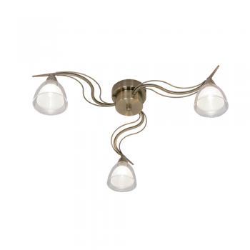 Portland 3 arm Semi-Flush Light