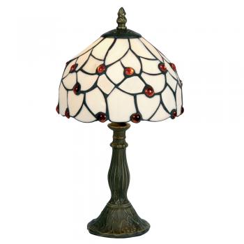 Amber bead table light