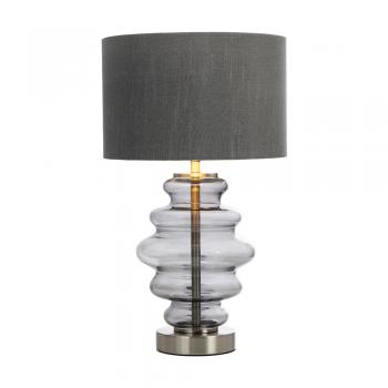 Hartwell Glass Table Lamp with matching Coloured Shade