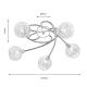 Tarn 5 arm Semi-Flush Light