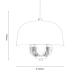Lalla LED Metal Pendant Small