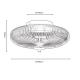 Ashwell Flush Light with Ribbed Glass
