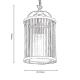 Fern Ribbed 1 Light Lantern