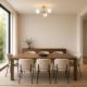 Flaxton 3 Light Semi Flush