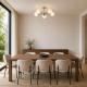Flaxton 5 Light Semi Flush
