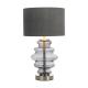 Hartwell Glass Table Lamp with matching Coloured Shade